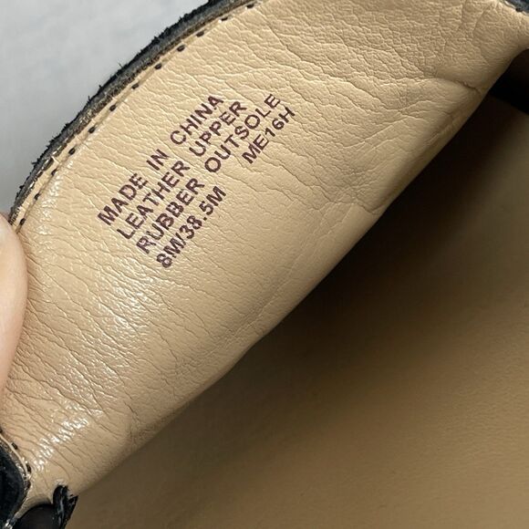 Michael Kors Black Leather Bow Mocassins Flats Loafers Shoes Women's 8 M Preppy - Picture 12 of 14